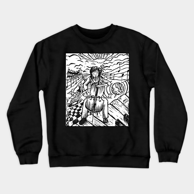 Global Harmony (for dark backgrounds) Crewneck Sweatshirt by Room 4 Cello